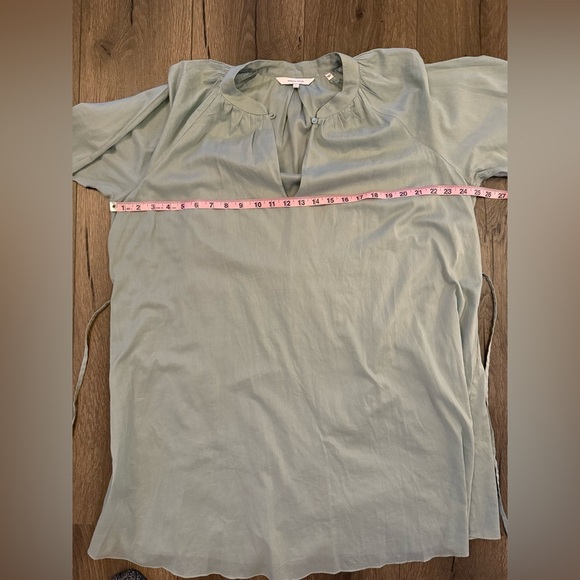 Rebecca Taylor long Sleeve Cotton belted Shirt Dress Size Large - Picture 15 of 15